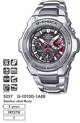 Годинник CASIO G-1010D-1AER