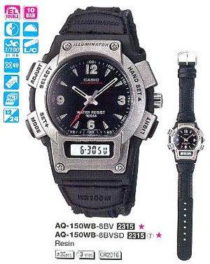 Часы Casio TIMELESS COLLECTION AQ-150WB-8BVS