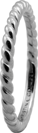Кольцо CC 800-0.1.A/53 Rope silver