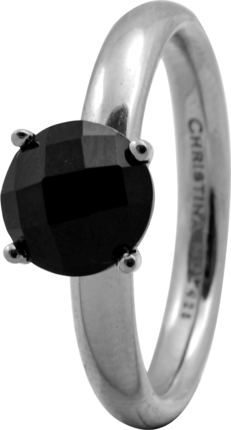 Кольцо CC 800-3.1.A/57 Black Onyx silver 