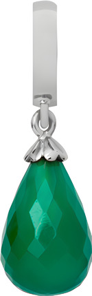 Шарм CC hangers - green onyx drop 610-S01Green