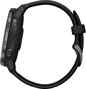 Смарт-часы Garmin Venu 2 Slate Stainless Steel Bezel with Black Case and Silicone Band (010-02430-11)