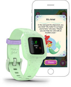 Смарт-годинник Garmin Vivofit Jr. 3 Disney The Little Mermaid (010-02441-13)