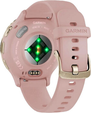 Смарт-часы Garmin Venu 3S Soft Gold Stainless Steel Bezel with Dust Rose Case and Silicone (010-02785-03)