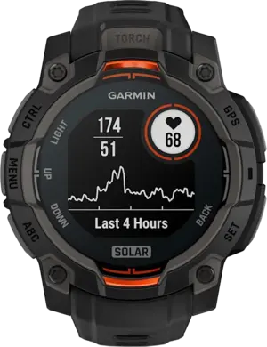 Смарт-часы Garmin Instinct 3 45mm Solar Black with Black Band (010-02934-00)