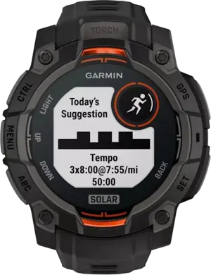 Смарт-часы Garmin Instinct 3 45mm Solar Black with Black Band (010-02934-00)