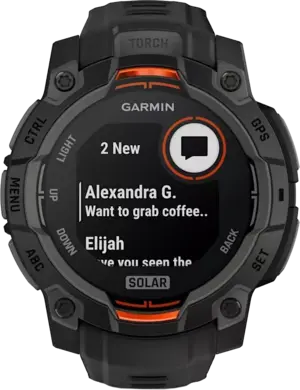 Смарт-часы Garmin Instinct 3 45mm Solar Black with Black Band (010-02934-00)