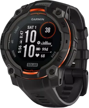 Смарт-часы Garmin Instinct 3 45mm Solar Black with Black Band (010-02934-00)
