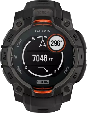 Смарт-часы Garmin Instinct 3 45mm Solar Black with Black Band (010-02934-00)