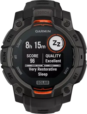 Смарт-часы Garmin Instinct 3 45mm Solar Black with Black Band (010-02934-00)