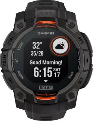 Смарт-часы Garmin Instinct 3 45mm Solar Black with Black Band (010-02934-00)