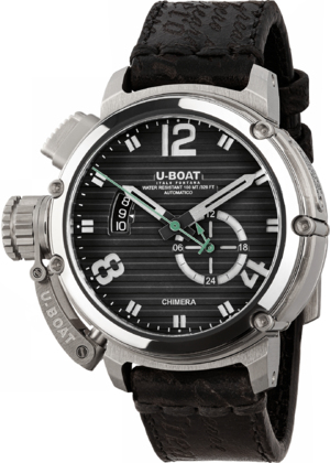 Часы U-Boat Chimera 46mm Chrono SS Verde 9591 купить в интернет