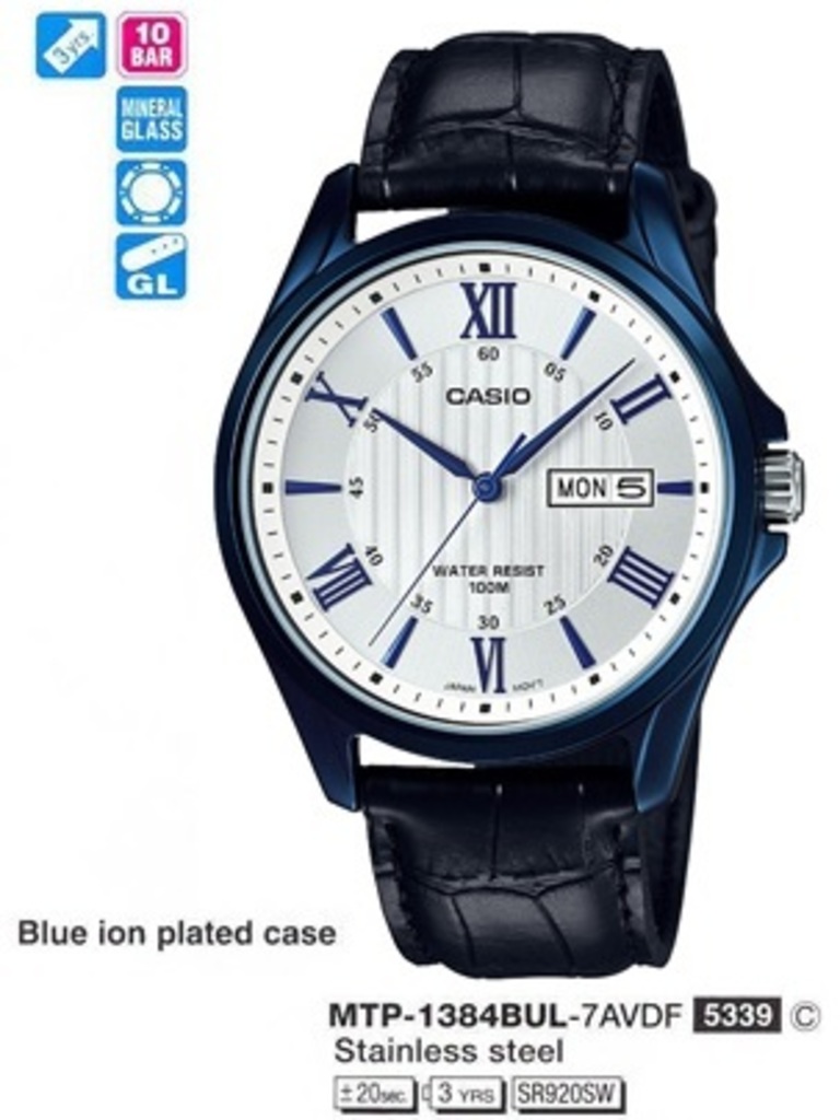 

Часы CASIO MTP-1384BUL-7AVDF, MTP-1384BUL-7A (A)