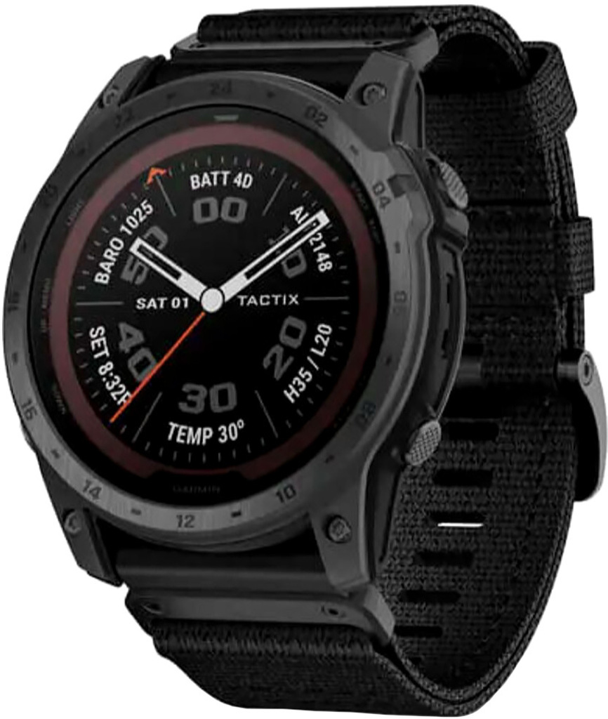 

Смарт-часы Garmin tactix 7 Pro Edition Solar Powered Tactical GPS Watch with Nylon Band (010-02704-11), 010-02704-11